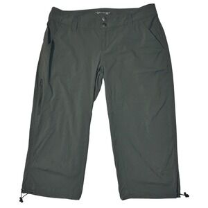 Columbia Omni-Shield Women's Olive Green Hiking Capris Size 6 Outdoor Pants